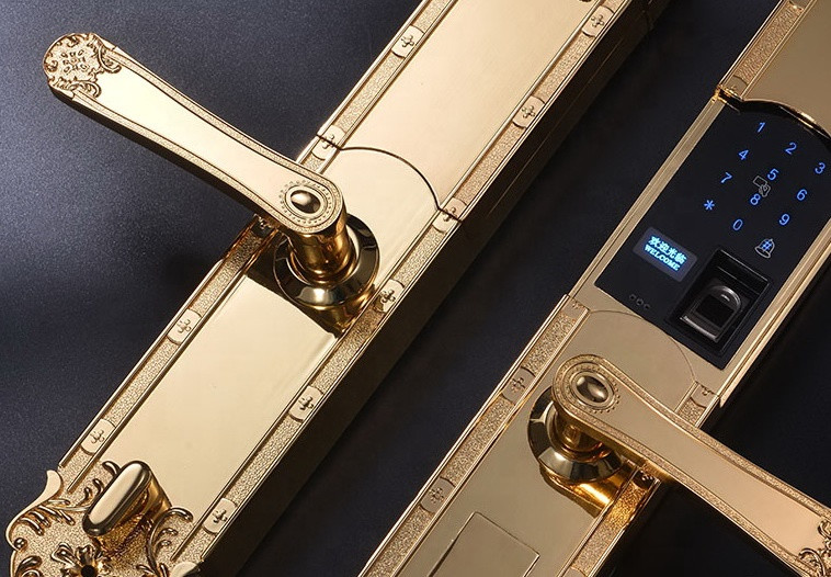 Buy Sliding Cover Digital Smart Door Lock With Fingerprint Reader from ...