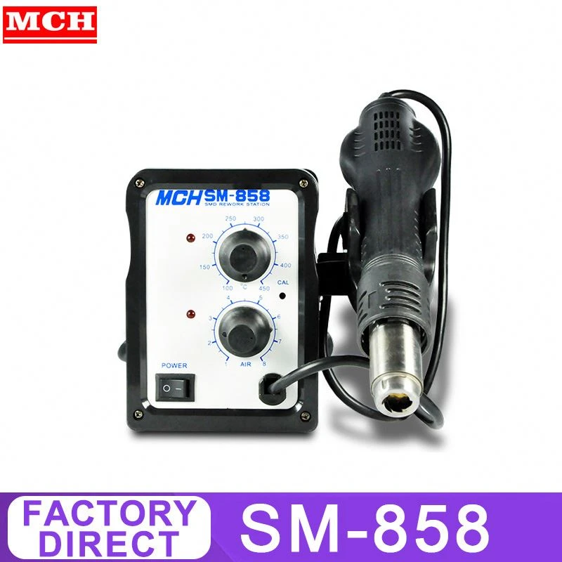 SM-936D Digital LED Display Antistics Soldering Station SMD Model Hot Air Repairing Rework Iron Station
