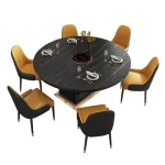 Small Dining Kitchen Set Dinning Folding Marble Round Storage Cabinet On Top Snooker Sofa Smart Restaurant Table