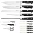 Import Smart Cutlery 5Cr15 Stainless Steel Knife set with ABS handle including meat fork from China