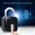 Import Smart Fingerprint Padlock Biometric P3 Waterproof Lock with FingerPrint Security Touch Keyless Lock for Suitcase, Cabinet Box from China