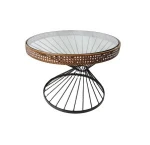 Smart Home Creative simple iron glass coffee table decoration, tea table