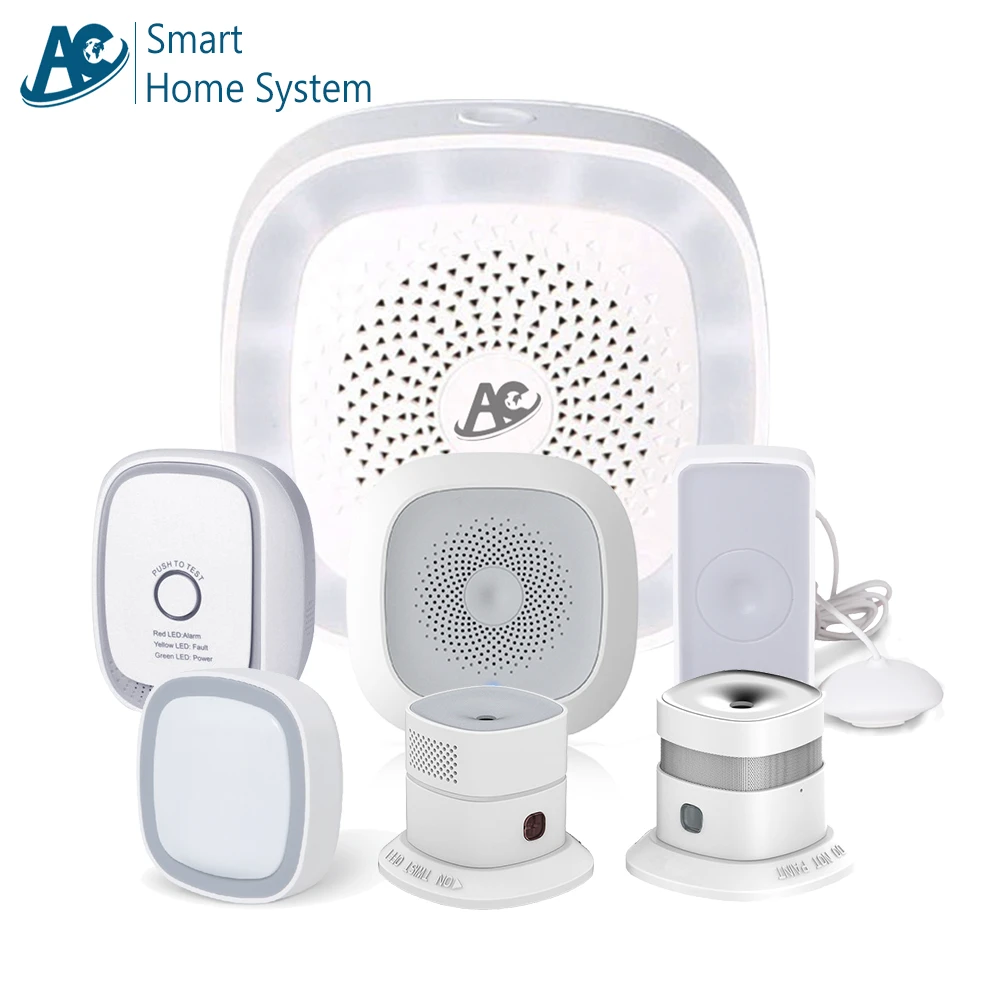 smart home system zigbee security alarm sensors amazon echo alexa supported intelligent devices