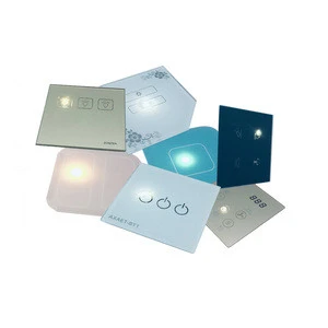 Smart Wireless WIFI Controlled Glass wall touch switch tempered crystal glass panel faceplate