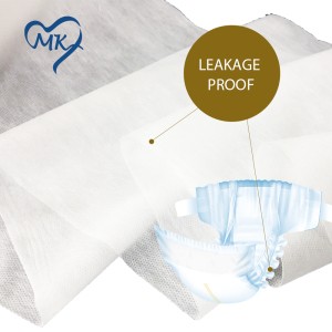 SMS extreme soft hydrophobic nonwoven fabric for diaper