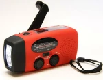 solar hand crank NOAA weather radio with 300/1000mah power bank