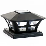 Solar Powered Post Cap Light for 4x4 PVC Posts LED Post Deck Cap Square Fence Light Landscape Lamp PVC Vinyl Wood