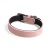 Import solid color PU leather pet dog collar with gold metal buckle from China