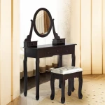 solid wood dressing table set, modern luxury style dresser,classical design