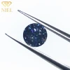 Special colored round dark sapphire wholesale deep blue moissanite stones
