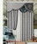 Import special design jacquard window curtain with fancy valance from China