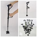 Special Design Walking Stick Older Get Up And Go Cane With Double Grab Handle And LED walking stick