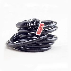 Sports and entertainment bicycle lock Four-digit combination lock Electric vehicle cable lock