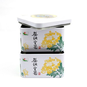 Square Tea Tin box, Food Grade Tinplate, Gift box high quality tin can