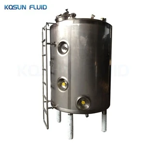 ss304 316 100l 500l stainless steel titanium cone bottom storage tank