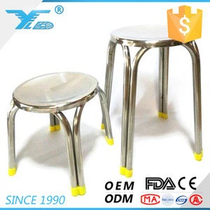 Stainless steel base bar stool kitchen stainless steel stool