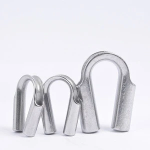 Stainless Steel Rigging Hardware Wire Rope Tube Pipe Thimbles