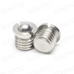 stainless steel threaded micro spring plunger screw
