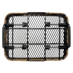 Stainless steel wire black mesh bicycle basket steel wire bike basket