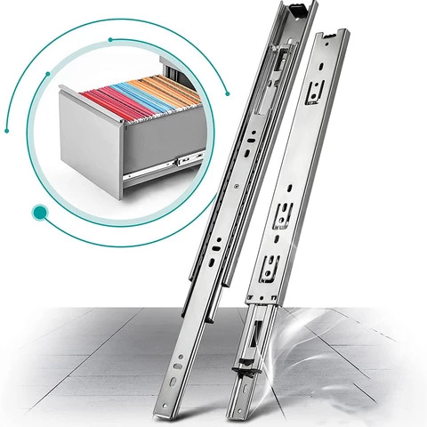 Standing Desk Soft Close Side Runner 4X4 Full Aluminium Ute Tray Heavy Equipments Drawer Slides Rail With Lock