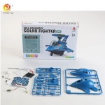 STEAM Series Science and Education Toys  Self-assembled Solar Fighter Set DIY Airplane Model