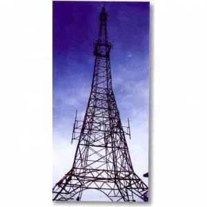 Steel monopole communication antenna telecom tower