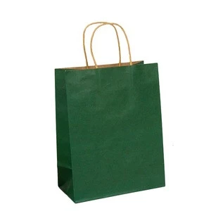 Stock products recycled craft brown kraft paper gift bag with handle shopping gift
