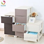 Storage Cabinets Waterproof Diy Clothes Plastic Storage Drawer Cabinet
