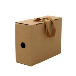 Sturdy large portable corrugated board box can be flat packed shipping