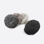 Stylish Cap for Men Newsboy Ivy Ascot Hat Collection 8 Panel Newsboy Flat Cap Gatsby Golf Cabbie Hat With Elastic Custom Logo