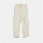 Summer and spring women cotton blends white Ladies pants trousers
