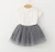 Import Summer baby girls dress cartoon cat t shirt+Mesh Skirt Girls Dresses sets from China