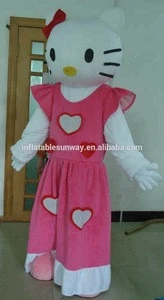 Sunway Adults Mascot Costumes, Hello Kitty Custom Design Mascot, Hot Sell Cartoon Fur Costumes