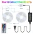 Import Super Bright LED Flexible Strip Waterproof IP65 12V DC SMD5050 5/M 30LEDs/M Power Adaptor Remote Controller RGB LED Strip light from China