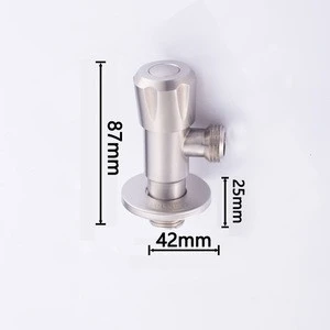 SUS304 Stainless Steel Angle Valve Bathroom Accessory 1/2 Toilet Angle Valves (V09)