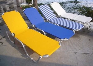 Swimming pool chaise lounge garden lounger chair aluminum beach chaise lounge