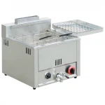 Tabletop commercial temperture control deep fryer gas operated fryer