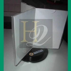 Tabletop Triangle Display Stand Rotating Advertising Stand