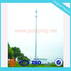 telecommunication steel monopole antenna tower