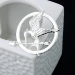 The Hunger Games Retro Gold And Antique Bronze Mockingbird Pin Fashion Alloy Brooch For Men And Women