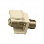 threaded F-Type connector for in-wall connection