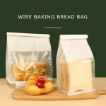 Toast Wire Curling Baking Packaging Biscuit Sealed Food Bag 450G Bread Bag Toast Bag