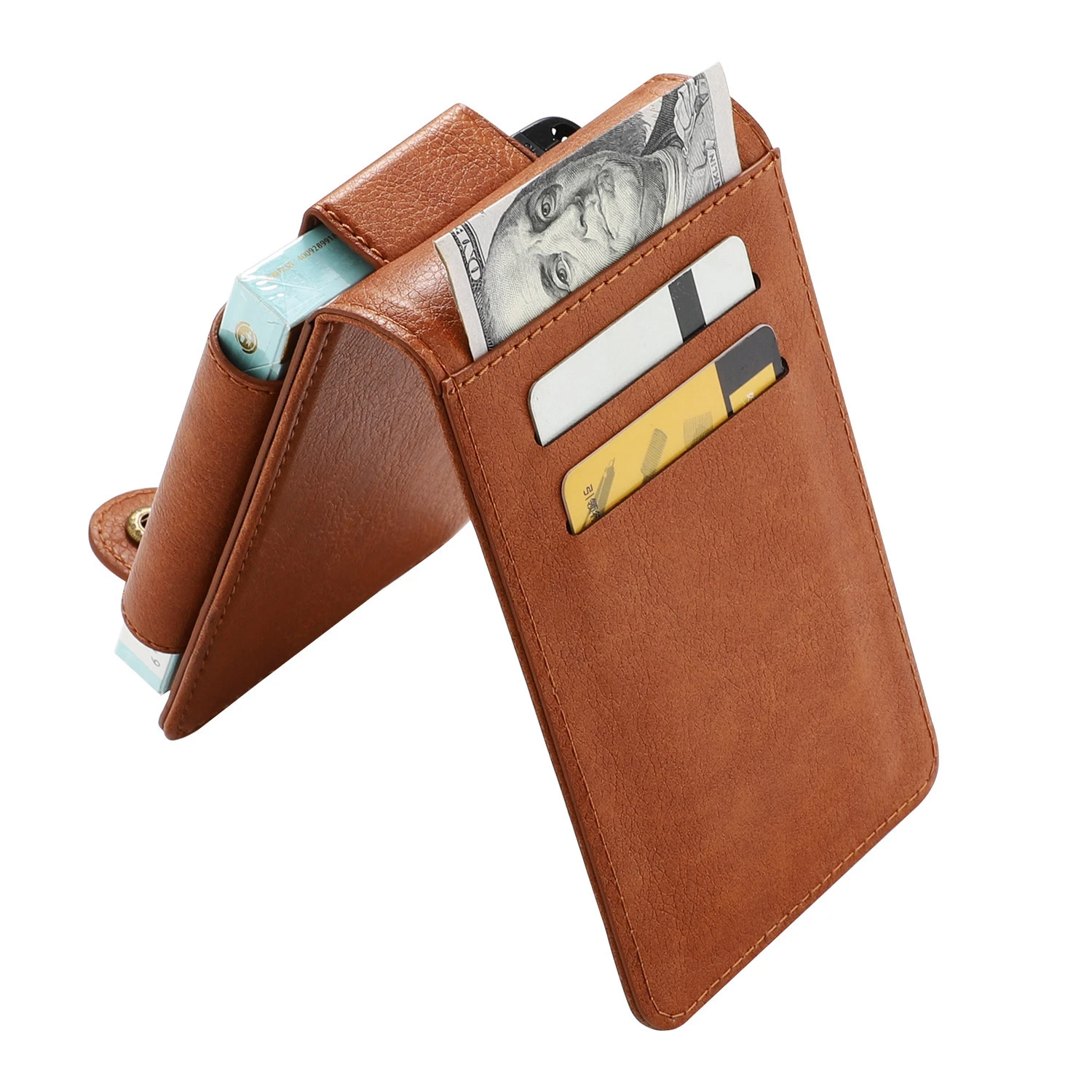 Tobacco Box  Multifunctional  Easy Carrying Pu leather Cigarette Box Wallet Case with Cards Slots for Men or Women