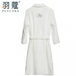 Top Quality 100% Cotton Hotel SPA Beach Men Women Soft Flannel Coral Velvet Bathrobe