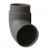 Import Top Quality 5 Cast Iron Bend 90 Flue Pipe Chimney Back And Top Outlets Fireplace Parts from China