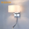 Top quality modern indoor hotel bedroom bedside high power LED wall lamp