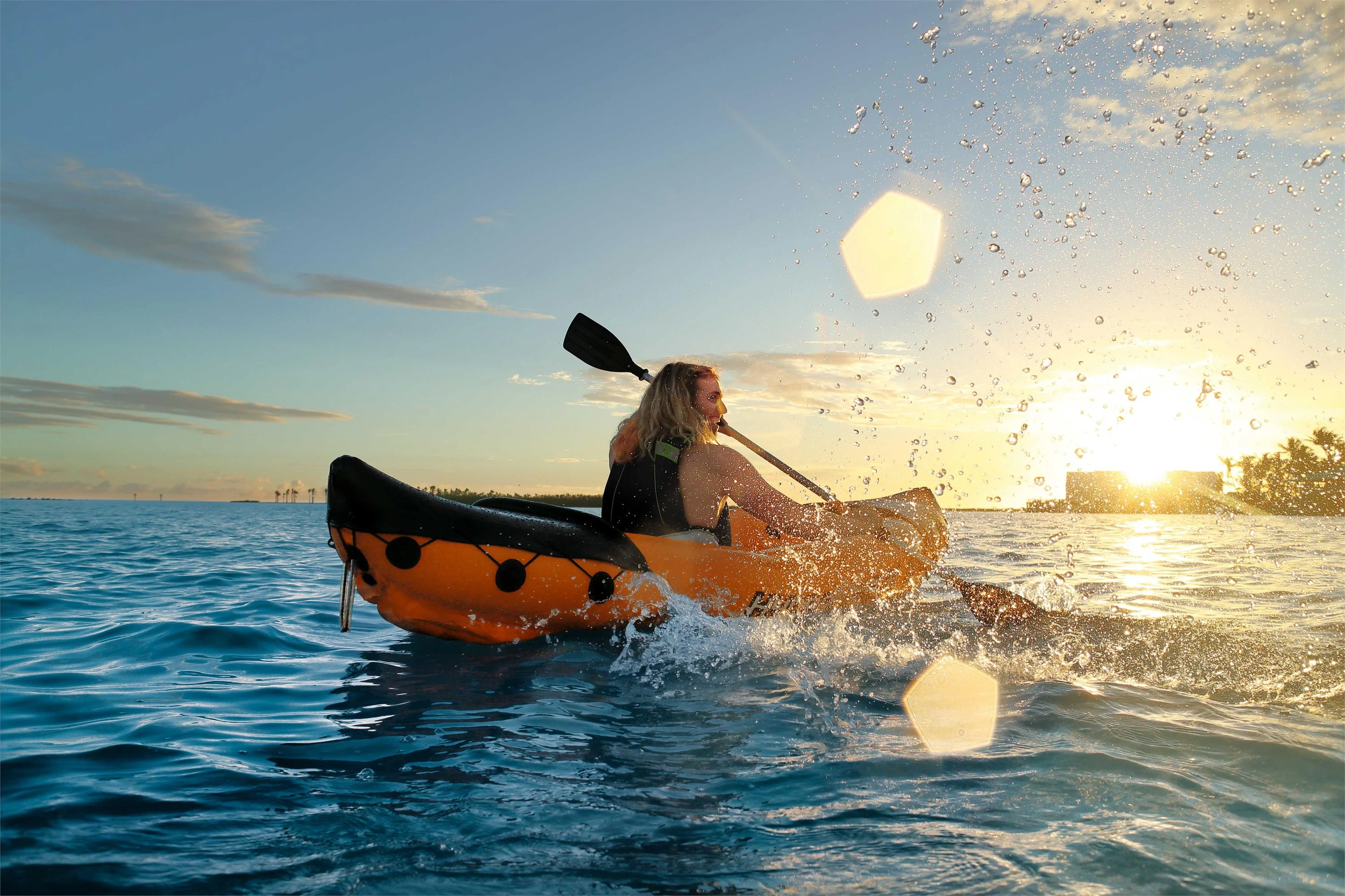 Top sale Bestway 65077 Lite-Rapid X2 Inflatable Kayak Set Fishing Kayak Inflatable fishing canoe 3.21m x 88cm