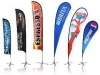 Top selling custom design feather signs knife flag 65.3x200cm 3m 4m aluminium pole