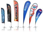 Top selling custom design feather signs knife flag 65.3x200cm 3m 4m aluminium pole