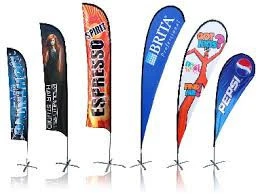 Top selling custom design feather signs knife flag 65.3x200cm 3m 4m aluminium pole